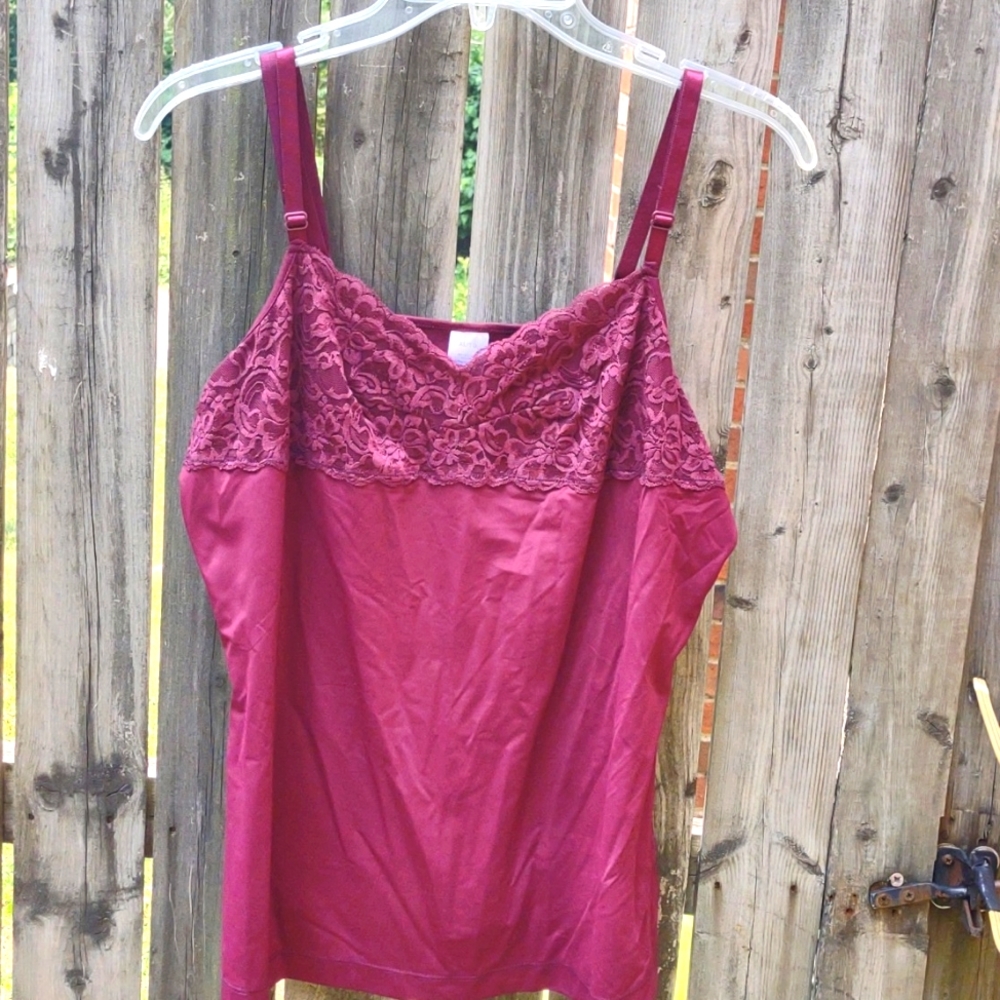 Ladies Raspberry Stretch Camisole